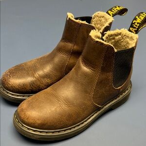 Dr. Martens Kids Brown Leather Chelsea Boots